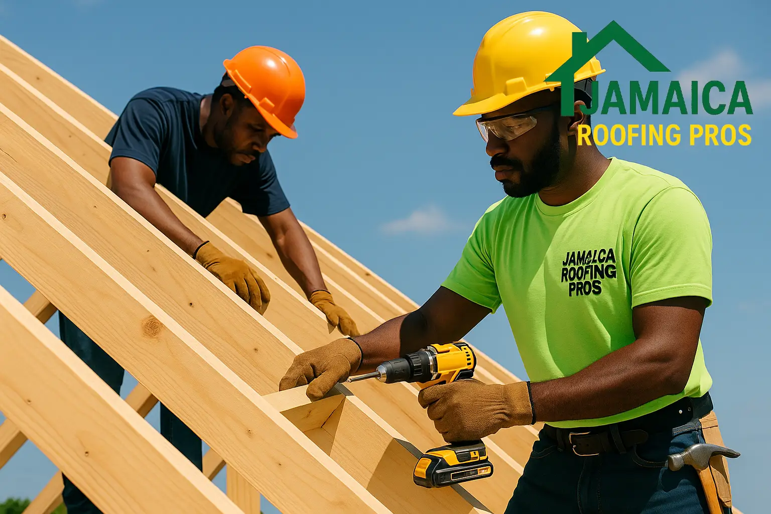 Roofing Contractor Installing a New Roof